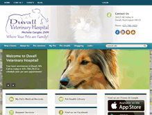 Tablet Screenshot of duvallvet.com